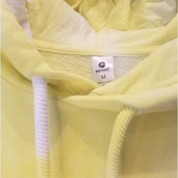 90 Degree Kid's Yellow Hoodie Sweatshirt Size M - Picture 3 of 6